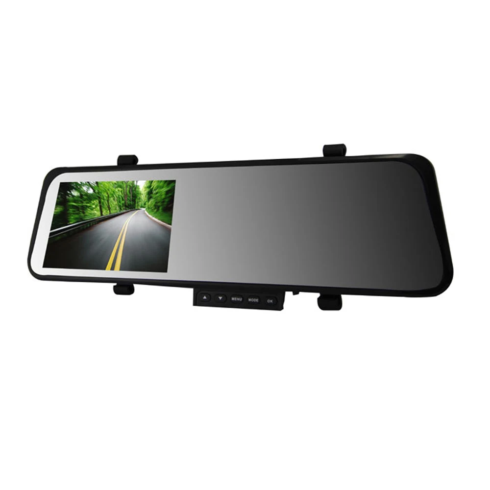Podofo 4 3 дюймов Full HD 1080 P Автомобильный Зеркало заднего вида DVR автомобиля Камера