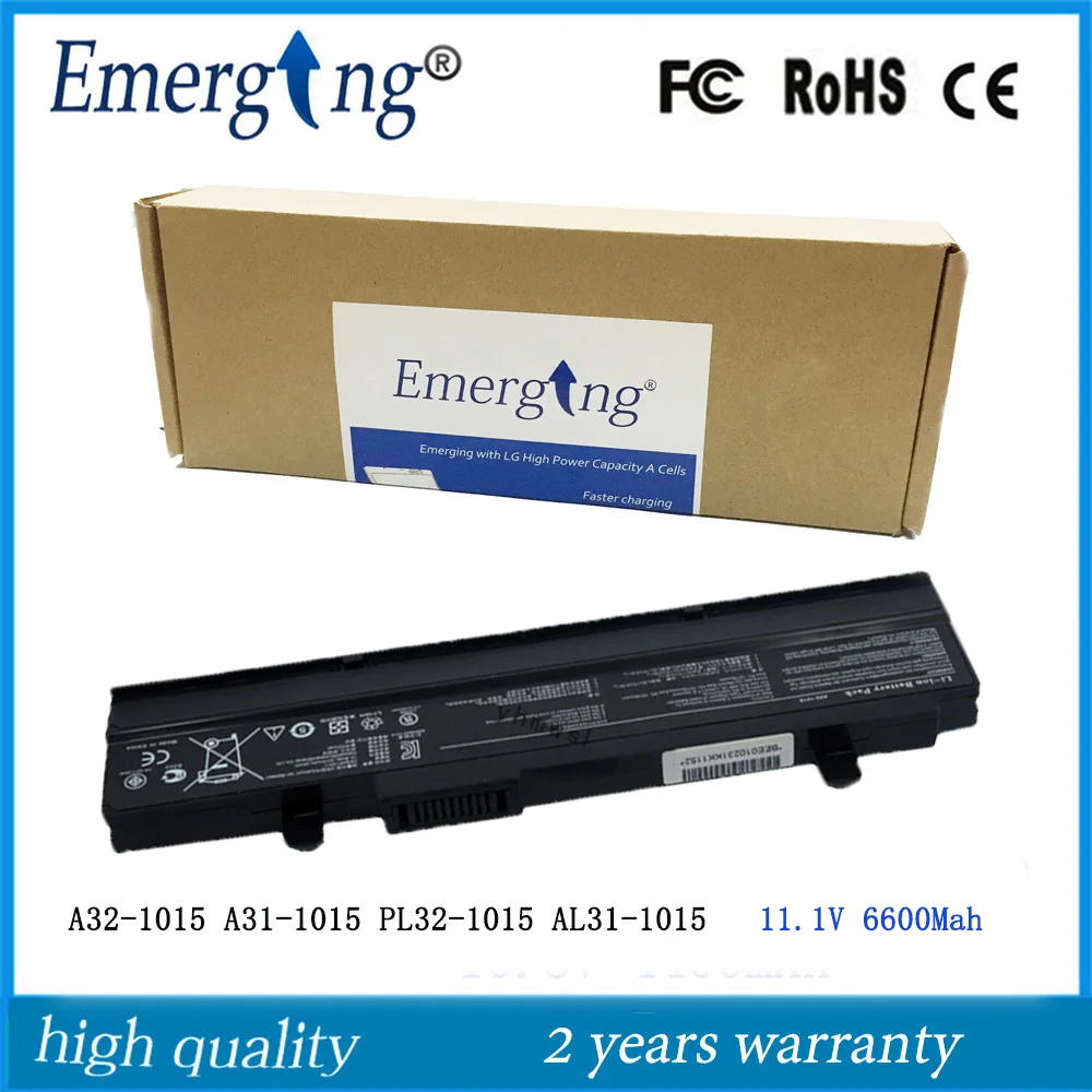 

9 ячеек, 11,1 В, новая Φ Eee PC 1011BX 1016 1016P 1215P 1215N VX6, черная Φ