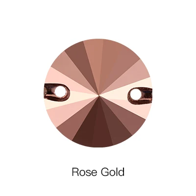 Rose Gold Flatblack Кнопка блеск розовое золото пришить стразы для одежды стекло кристалл риволи Стразы для шитья платья одежда ремесла - Цвет: Rose Gold