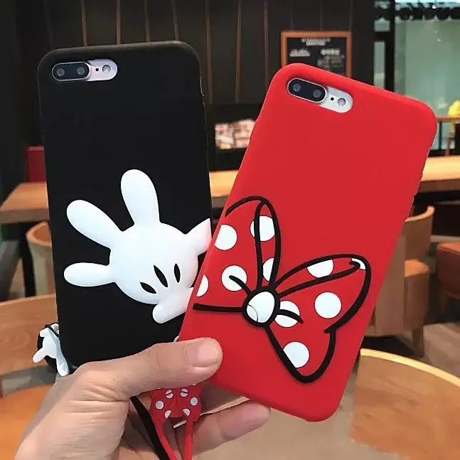 Чехол VORSON для пары iphone X чехол 6 s 7 8 plus 3D силиконовый милый мультяшный модный