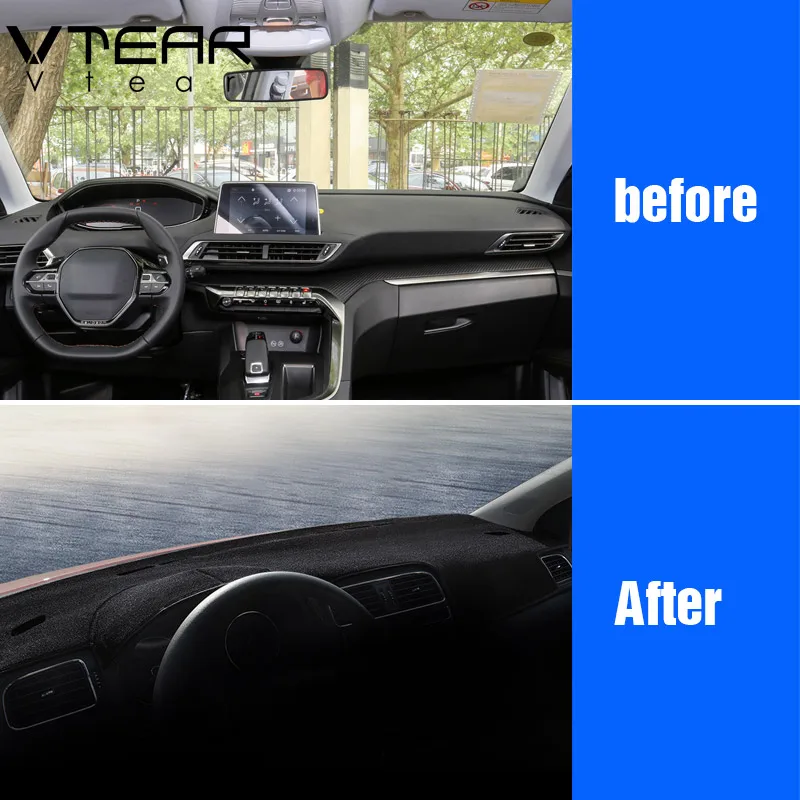 Vtear для peugeot пежо 3008 аксессуары 2018 приборной панели автомобиля Избегайте