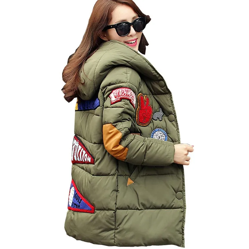 Новинка зимняя женская хлопковая куртка длинные толстые парки женское Модное