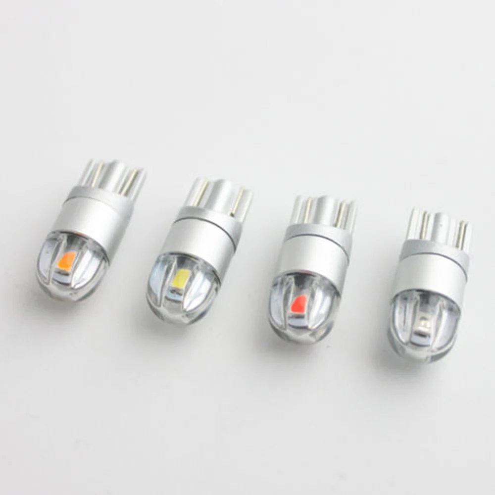 

Yushuangyi 100X t10 светодиодный автомобильный внутренний светильник 2SMD 3030 w5w светодиодный автомобильный светильник для чтения купольная лампа для стайлинга автомобиля 12 в красочный