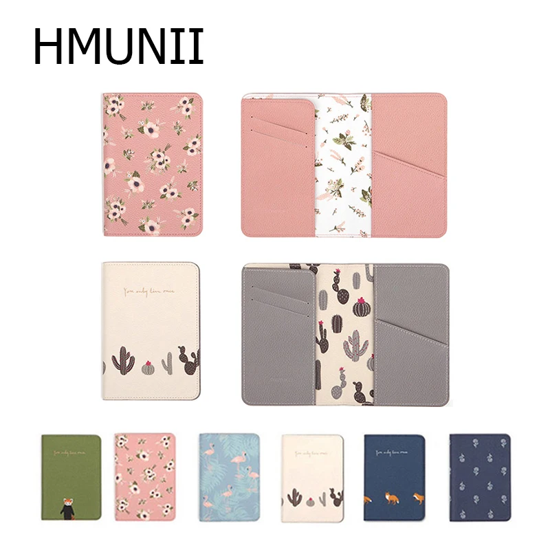 Фирменный держатель для паспорта HMUNII 2018 короткие наборы Обложка милый маленький