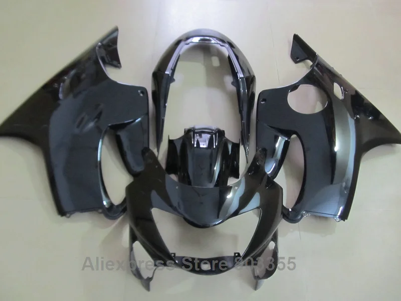 Обтекатели для HONDA CBR600 F4 1999 2000 (глянцевый черный) Инъекция cbr 600 f4 99 00 черный