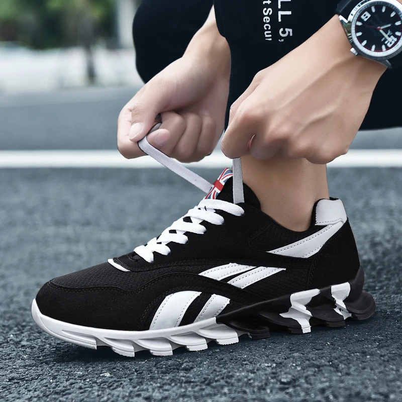 2019 New Men Sneakers Mesh Shoes Breathable Casual Network Flats Spring Lace Up Male Soft Platform XMR3033 | Обувь