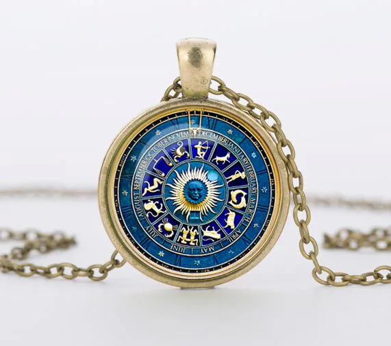 Новинка 2017 модное винтажное ожерелье синего цвета Инь Янь подвеска в стиле Викки