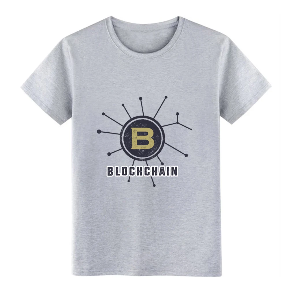 Мужская футболка с блокчейном биткоином S XXXL винтажная забавная Повседневная