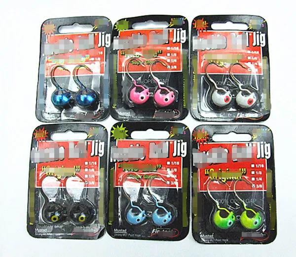 

Jig Hook Lead Head Hook Fishing Tackle Mustad Hook Lead Weights 1/2 OZ