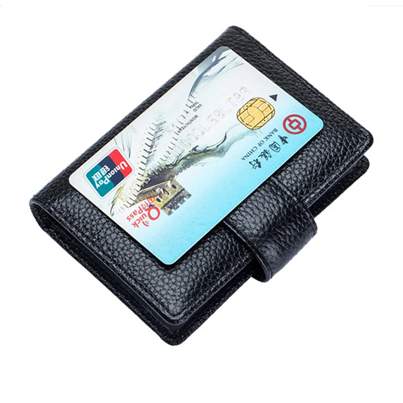 Держатель для карт HMILY женщин Rfid с блокировкой чехол из натуральной кожи 18 слотов