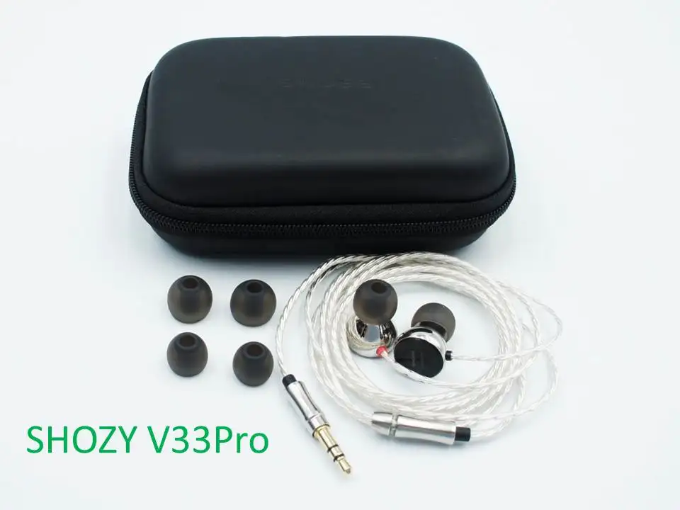 V33Pro no Box Shozy V33/V33Pro винил 33 1/3 одиночный Динамический драйвер ACG HiFi наушники-вкладыши - Цвет: V33Pro no Box