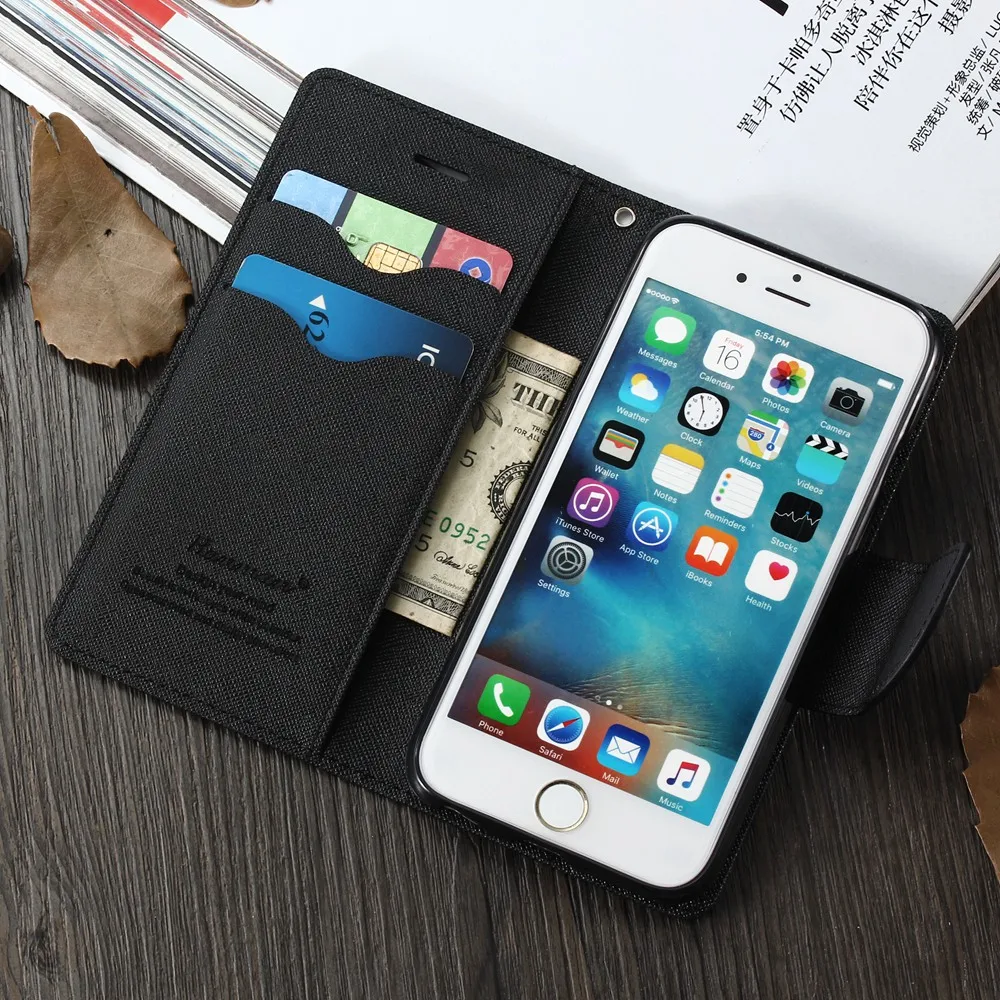 Магнитный кошелек чехол для iPhone 6 S флип-чехол телефона 7 8 Plus 5 5S SE модная