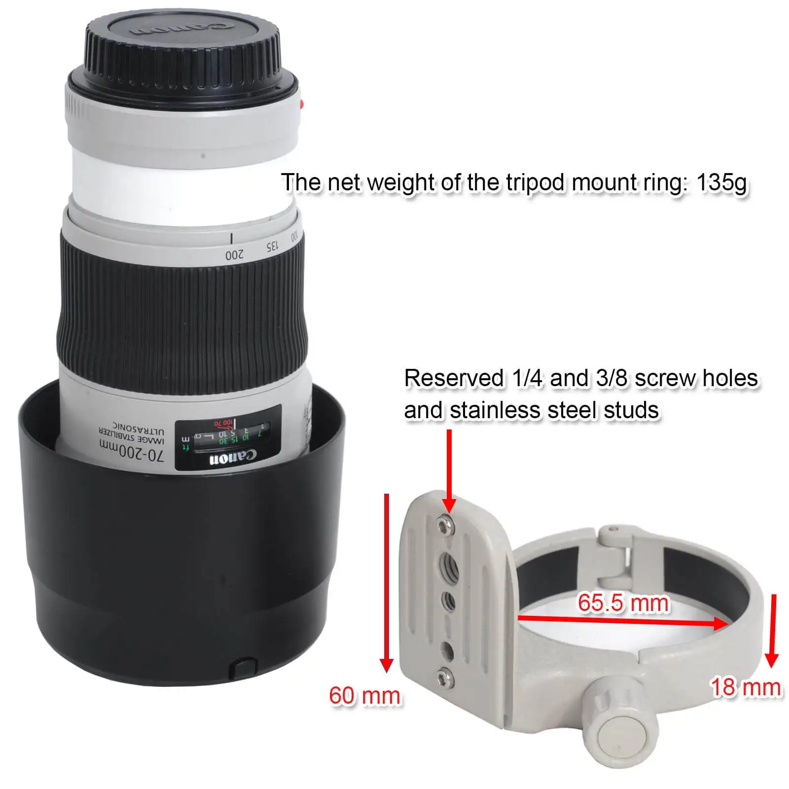 Крепление для штатива для объектива Canon EF 70-200 мм f/4L IS II USM объектив с быстроразъемной пластиной подходит для штатива Arca-Swiss