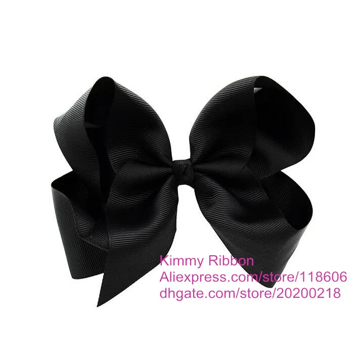 

Free Shipping Wholesale 100pcs Black Twisted Boutique Hair Bow, Orange Bow, Halloween Hair Bow