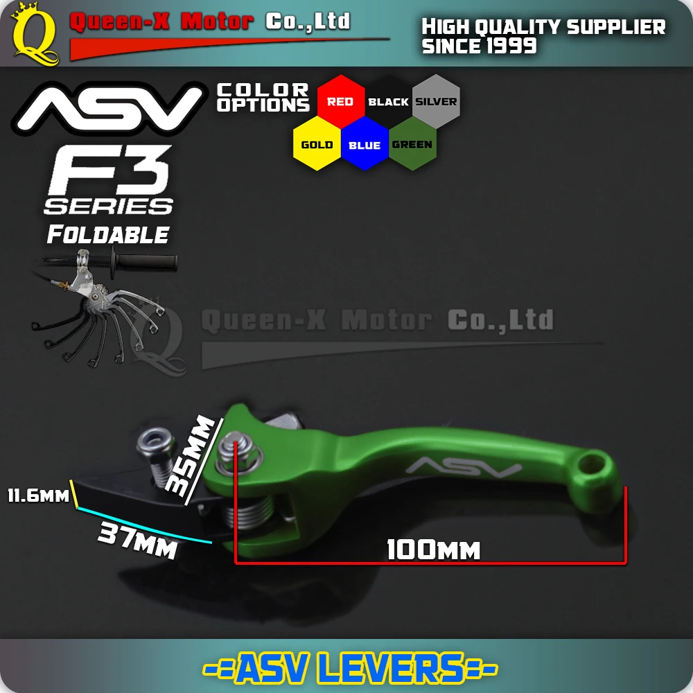 Зеленый алюминиевый ASV F3 серии 2ND сцепление и тормоз складной рычаг