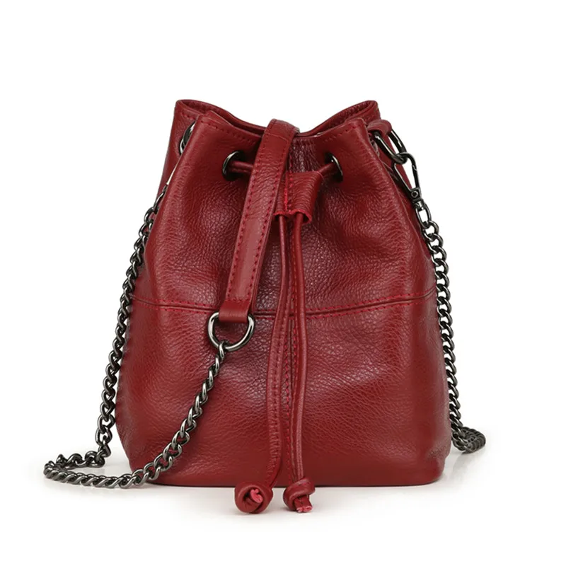 Сумка-ведро Pyaterochka женская из натуральной кожи на одно плечо 2019 модные сумочки