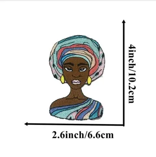 DD2PC африканские женские вышитые нашивки с утюгом для одежды свитера сделай сам