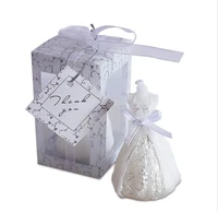 100pcs wedding dress candle favor gifts party favor wedding gifts for guest wedding souvenirs birthday gifts