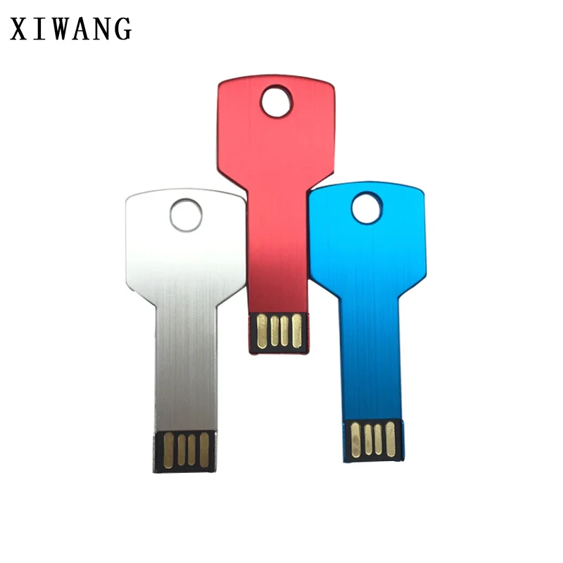 Usb флеш-накопитель 16 Гб в форме ключа, флеш-накопитель 32 ГБ, Водонепроницаемая usb флешка 2,0, металлическая ручка-накопитель 64 ГБ, браслет 4 ГБ 8 ГБ 128 ГБ, Подарочный логотип