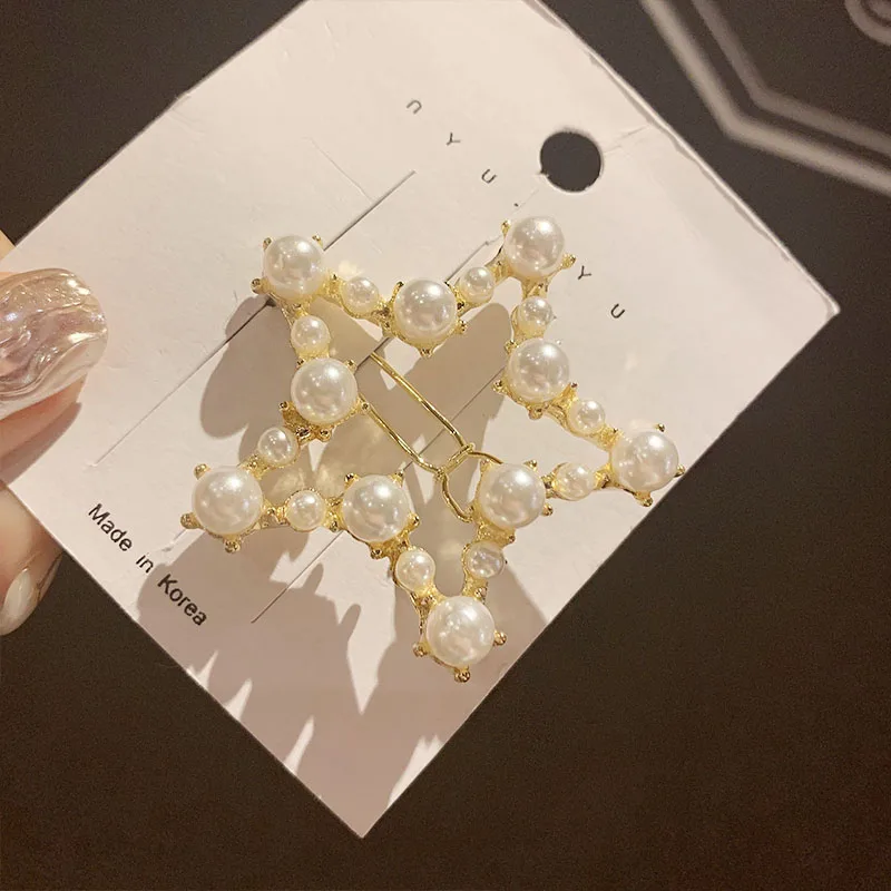 Star Новинка Ins для женщин и девочек, милая жемчужная Корона, звезда, Бант Шпилька для волос, держатель для волос, головной убор, заколки для волос, повязка на голову, модные аксессуары для волос - Цвет: Star