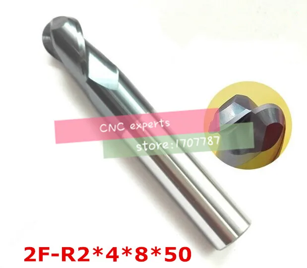 2f r2.0*4*8*50 твердосплавные концевые фрезы карбидная квадратная плоская концевая