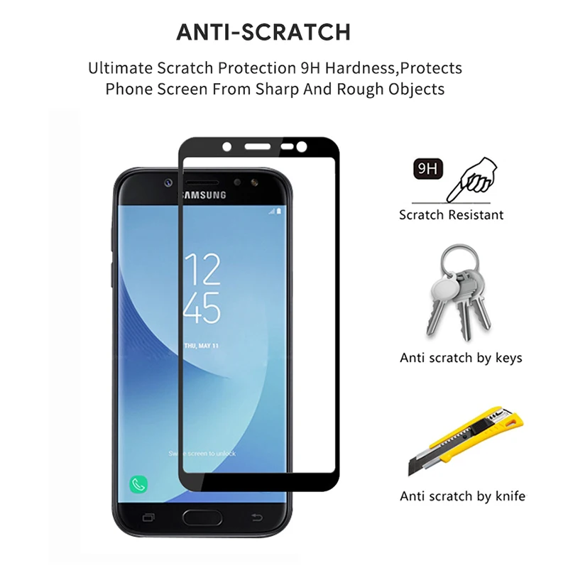 Настоящее 5D Защитное стекло для Samsung Galaxy J6 Plus 2018 чехол 360 A50 A7 A30 A 50 A750 закаленное |