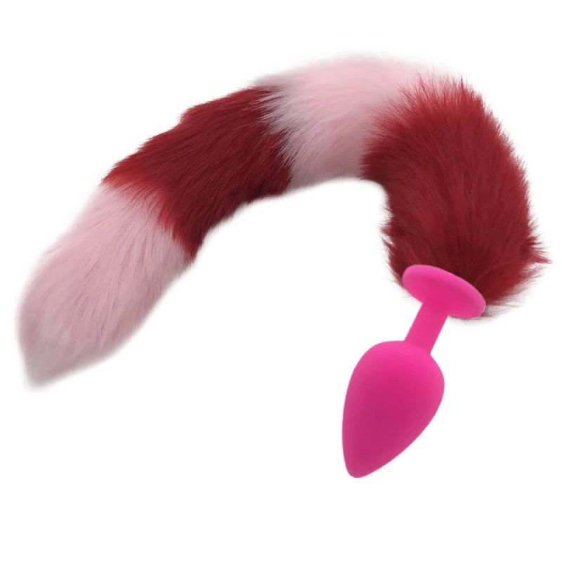 Силиконовая Анальная секс-игрушка мягкая анальная пробка с лисьим хвостом