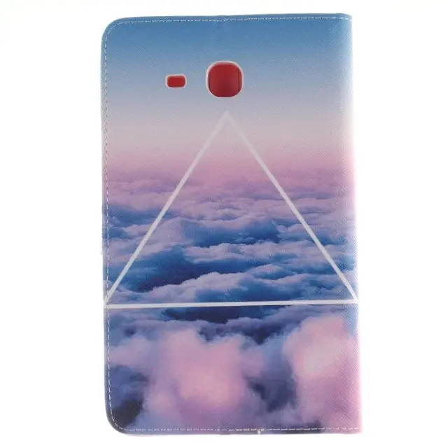 Флип-Стенд PU кожаный чехол Funda Capa чехол мягкий, ТПУ чехол для Samsung Galaxy Tab A 7,0 T280 T281 T285 SM-T280 Coque+ пленка+ ручка - Цвет: cover
