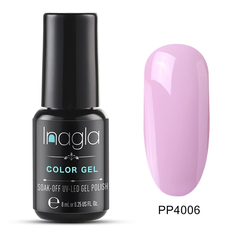 PP4006 Inagla Гель-лак 8 mlфиолетовая серия 24 цвета лак для ногтей Гель-лак для нейл-арта замочить от Vernis стойкий Цветной Гель-лак для ногтей - Цвет: PP4006