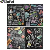 diapai 5d diy diamond painting 100 full squareround drill text pattern landscape 3d embroidery cross stitch home decor