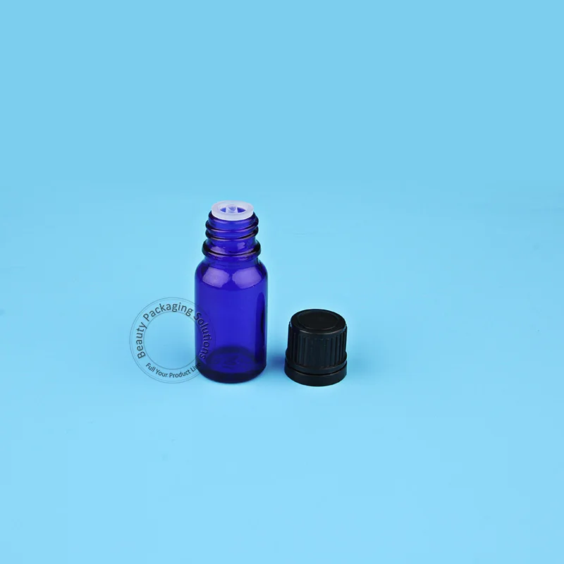 Пустая Высококачественная стеклянная бутылка для эфирного масла кобальтового