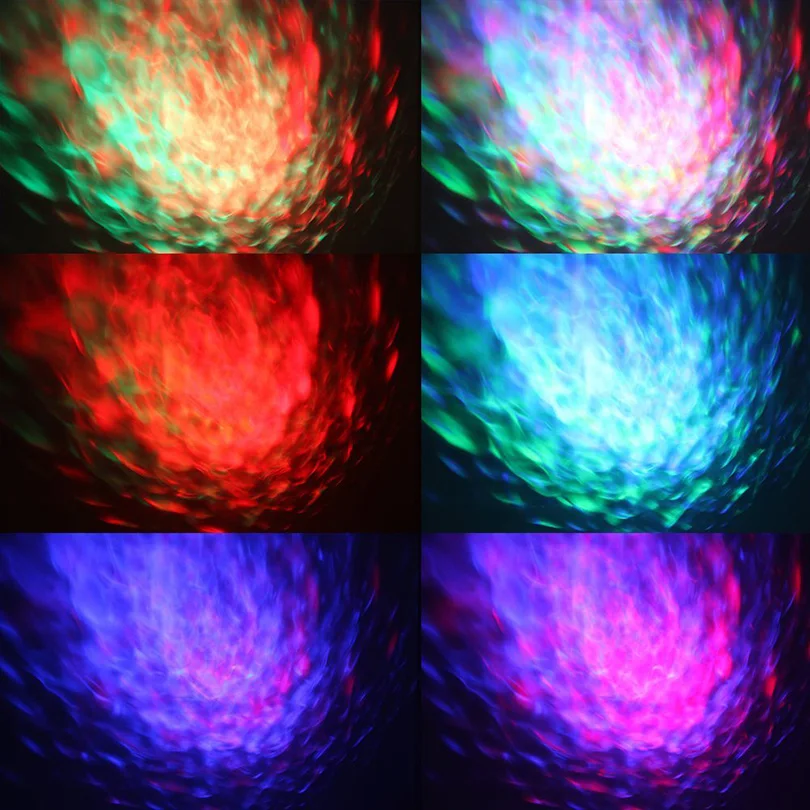 RGB 16 цветов воды пульсация сценический эффект света дистанционного DJ огни для дискотеки со звуковым активированным вращающейся функцией вспышки Par лазер