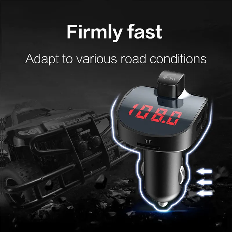 Автомобильное зарядное устройство 3 1 А FM трансмиттер Bluetooth 4 2 автомобильный