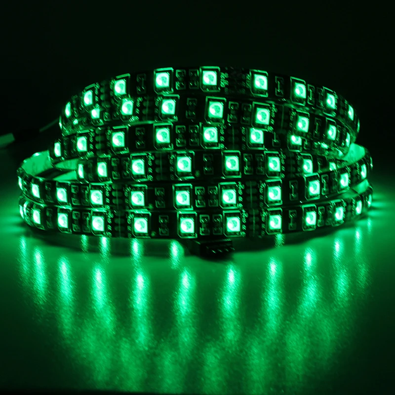 Светодиодная лента 5050 черная PCB DC12V гибкая светодиодсветильник 60 LED/m 5 м/лот RGB +