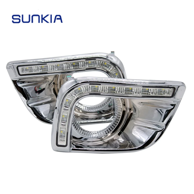 SUNKIA Водонепроницаемый Светодиодный дневной светильник LED DRL для Toyota Prado FJ150 LC150 2010