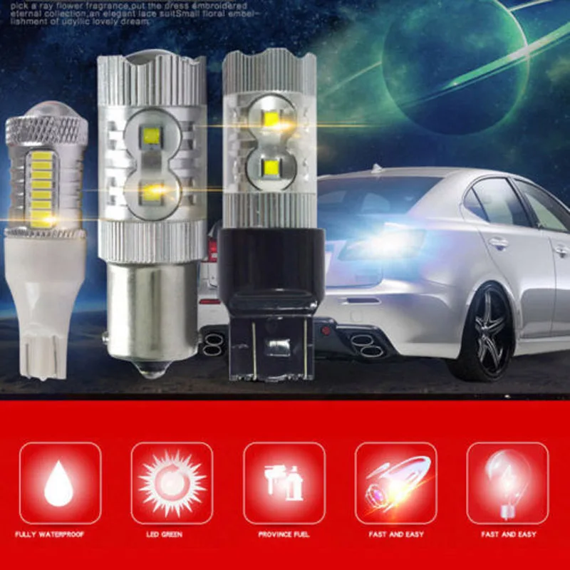 Совершенно новая безошибочная Светодиодная лампа Ownsun 50 Вт для заднего хода 1156 Land