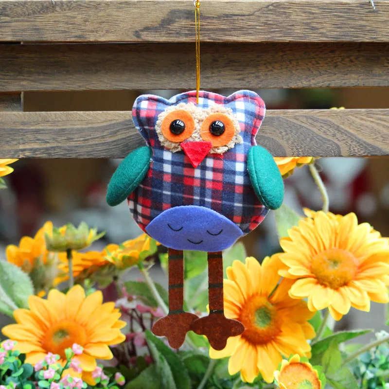 Рождественские плюшевые подвески в виде совы Подвесные Украшения для
