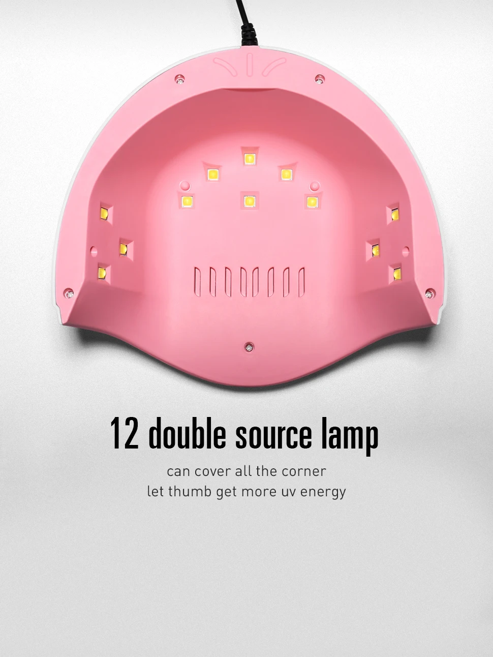 Modelones Z12 24 Вт УФ светодиодная лампа для сушки ногтей портативная с usb-кабелем для подарка для домашнего использования Гель-лак для ногтей сушилка USB УФ лампа