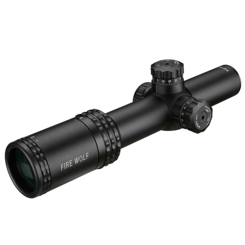 Прицел для винтовки FRIE WOLF Silver 1 4X24 прицел с красной точкой охоты креплениями AR15