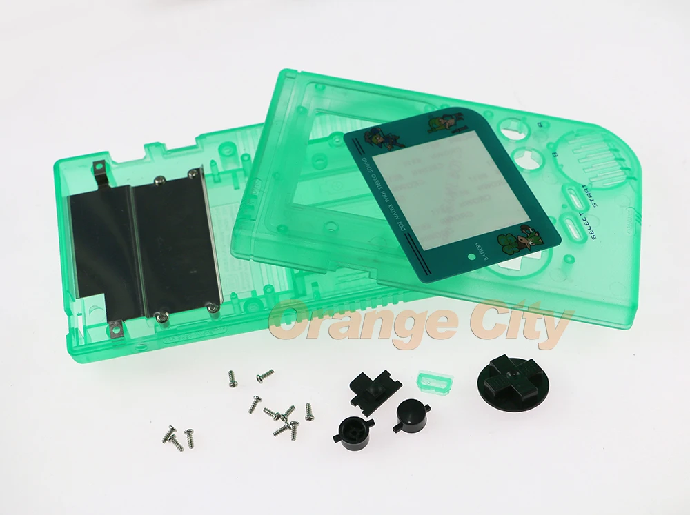 

ChengChengDianWan 5pcs Plastic Luminous Full Housing Shell Case with buttons for GB DMG GBO Glow Case Cover