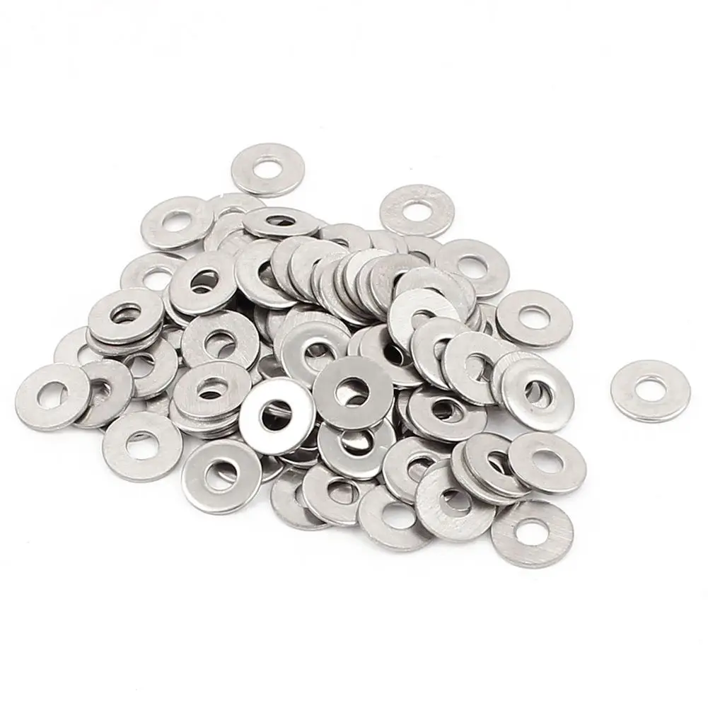 100 шт M3 3 мм Метрическая 304 нержавеющая сталь плоская шайба|steel flat washer|flat washerflat steel