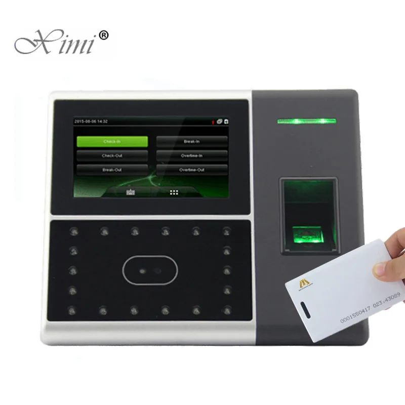 ZK Iface302 Face+Fingerprint+RFID Card Time Attendance And Access Control System TCP/IP Biometric Facial Recorder TimeClock |