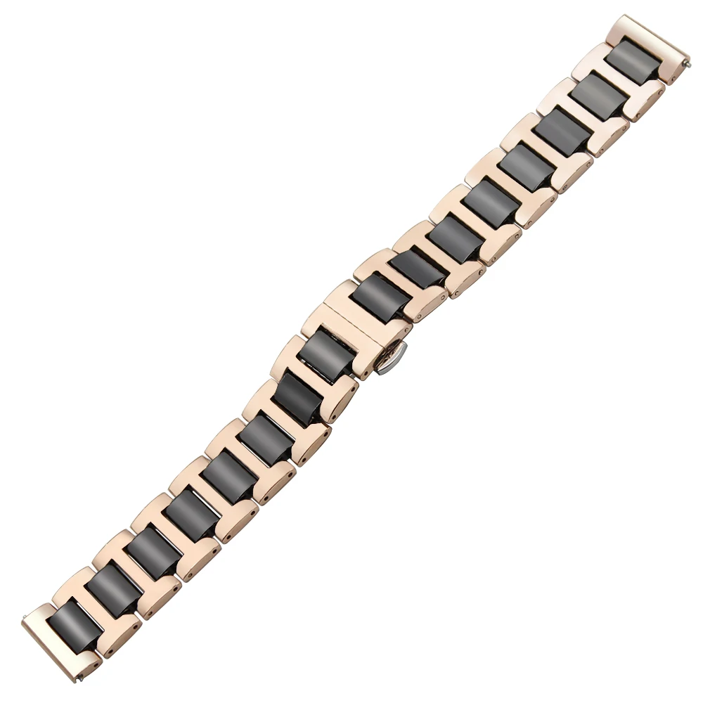 Ремешок из керамики и нержавеющей стали для часов быстросъемный браслет Omega Mido Rado