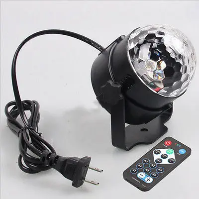 3W светодиодный шар DJ диско КТВ вечерние бар RGB Кристальный прожектор сценический