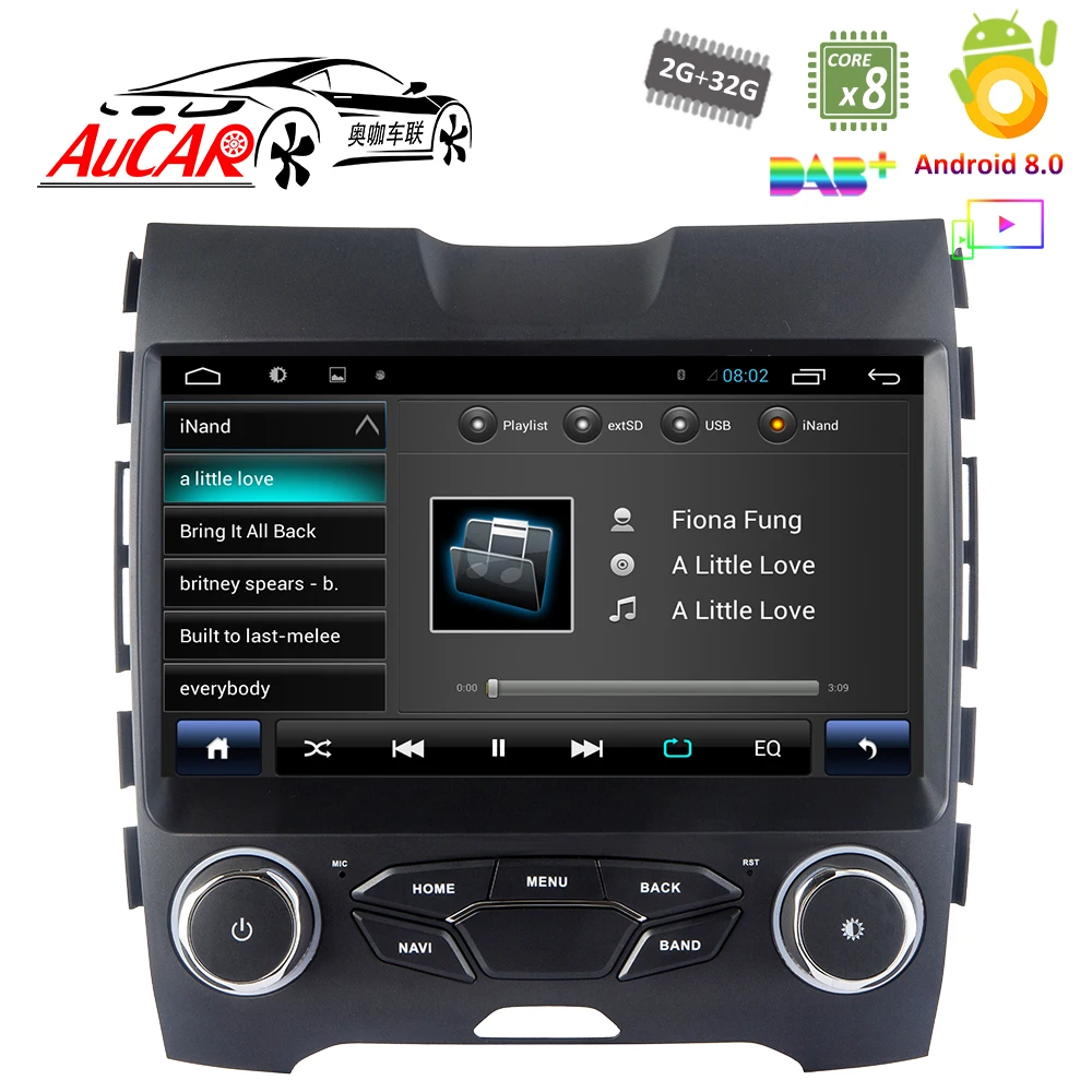 Android 7 1 10 &quotАвтомобильный dvd-плеер GPS навигационная система для Ford Edge 2015