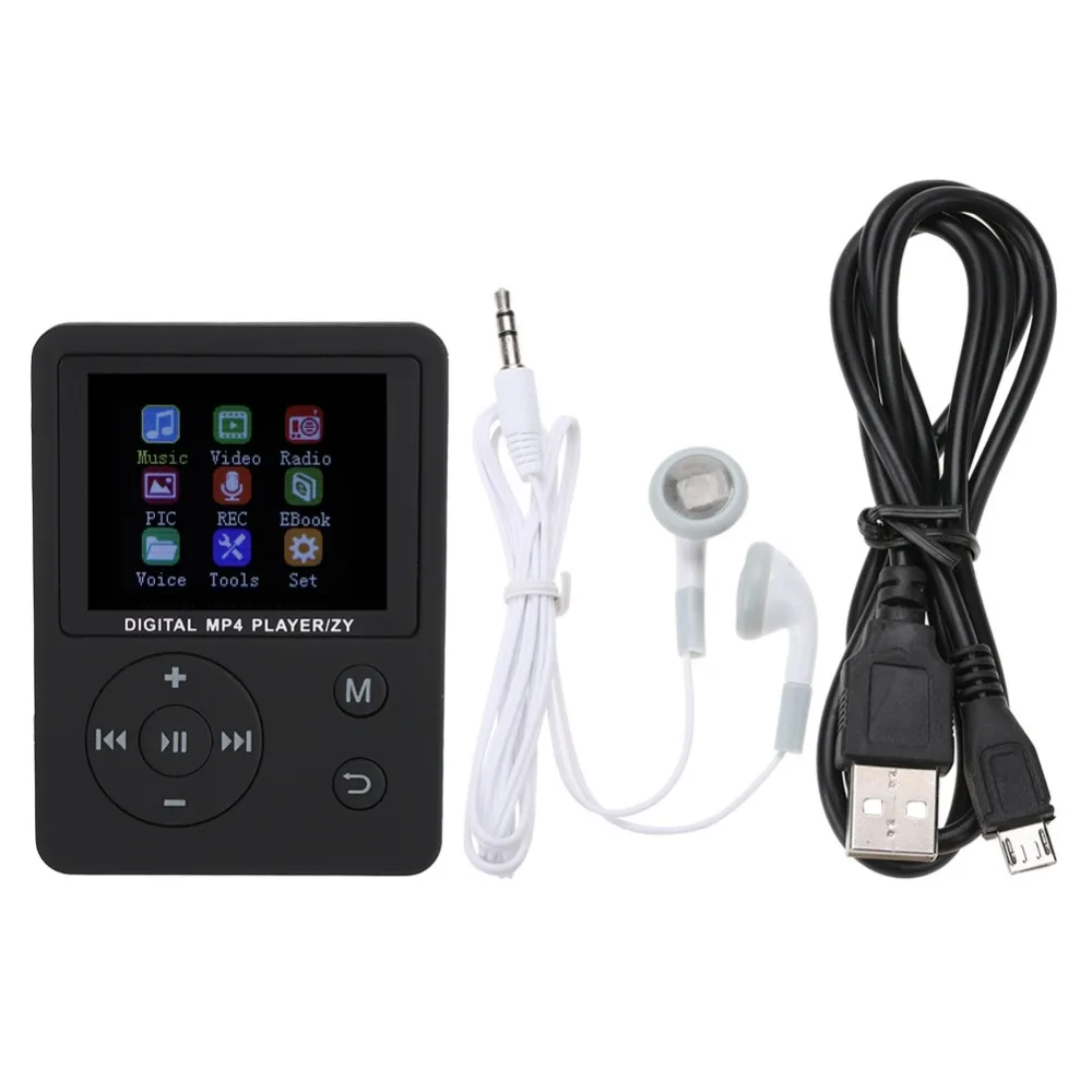 Тонкий легкий портативный цветной экран HiFi плеер MP3 MP4 музыкальный плеер USB2.0 круглая кнопка