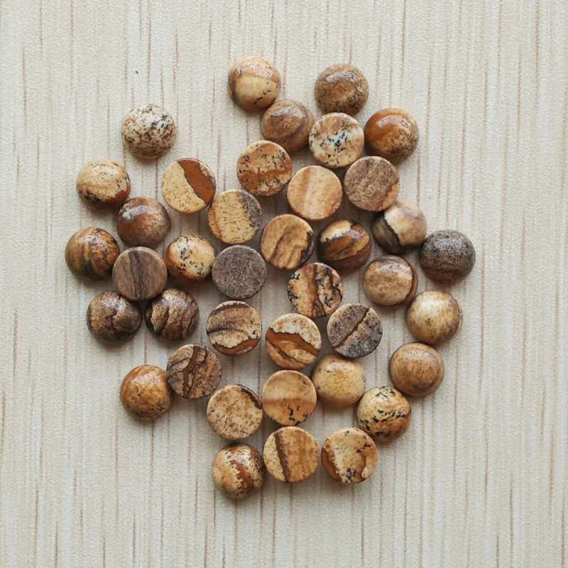 Лидер продаж 2016 модные круглые кабошоны из натурального камня с кабиной для