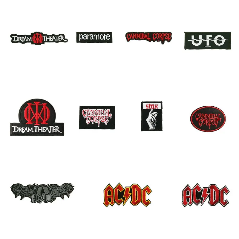 ACDC DREAM THEATER Cannibal Corpse "UFO" Группа DREAM THEATER STAX A вышитая Музыкальная Группа Логотип Железо на патч
