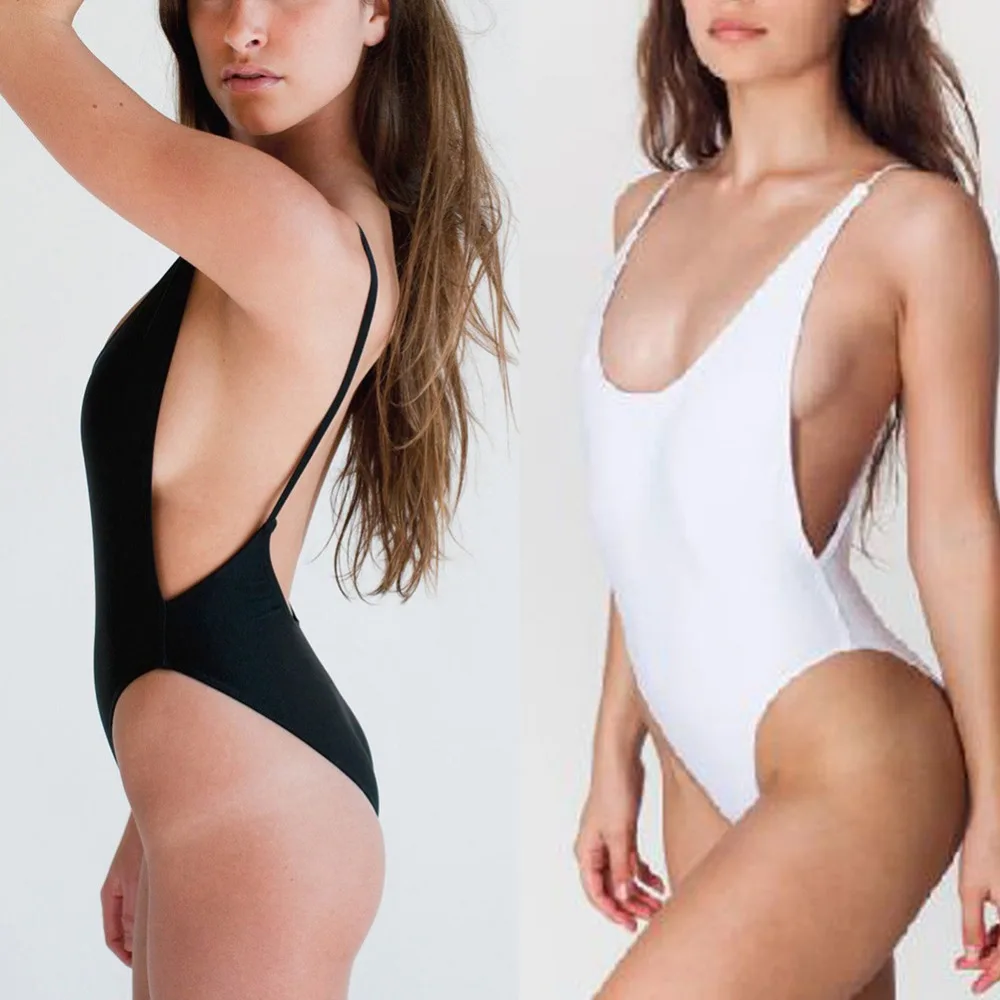 Одна часть бюстгальтера пикантные монокини biquini пляжная одежда Купальники One Piece