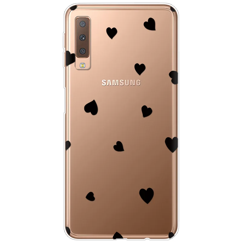 4dax-hei Милый чехол Love для samsung Galaxy A7 чехол задняя крышка 6," силиконовый цветной чехол для samsung A750 A750F чехол s Роскошные Чехлы - Цвет: 4dax-hei